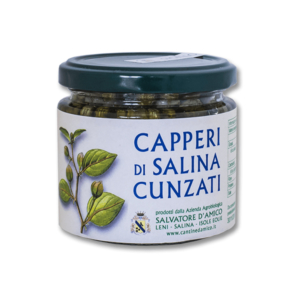 Capperi Cunzati di Salina presidio Slowfood in Olio Evo 160g – D’Amico