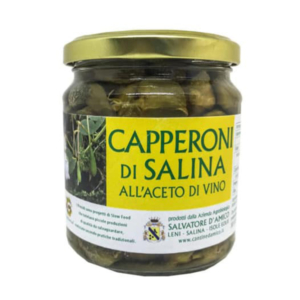 Capperoni di Salina all’Aceto di Vino 200g – d’Amico